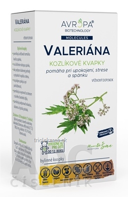 AVROPA VALERIÁNA Kozlík bylinné kvapky 50 ml