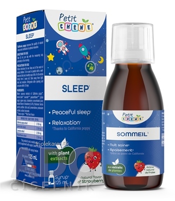 Petit CHENE SLEEP detský sirup, s jahodou arómou 1x125 ml