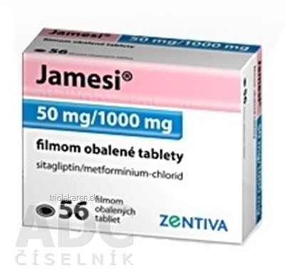 Jamesi 50 mg/1000 mg tablety 56 ks