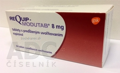REQUIP-MODUTAB 8 mg tablety 84 ks