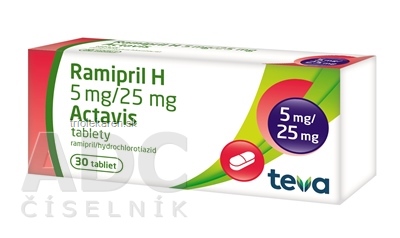 Ramipril H 5 mg/25 mg Actavis tbl 1x30 ks