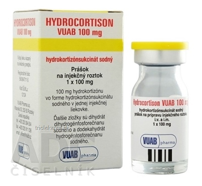 HYDROCORTISON VUAB 100 mg Prášok na injekčný roztok