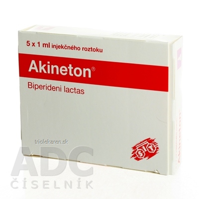 AKINETON sol inj 5 mg 5x1 ml