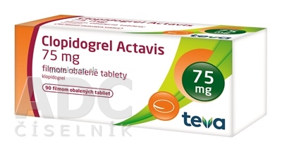 Clopidogrel Actavis 75 mg tablety 90 ks