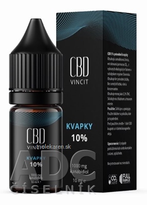 CBD Vincit kvapky 10% 10 ml