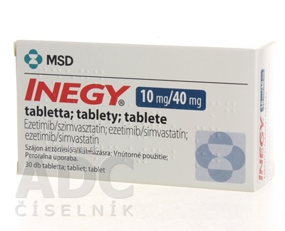 INEGY 10 mg/40 mg tablety tbl (blis.) 1x30 ks