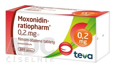 Moxonidin-ratiopharm 0,2 mg tablety 100 ks