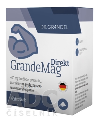 Dr.Grandel GrandeMag Direkt vrecúška (prášok 400 mg horčíka) 1x16 ks