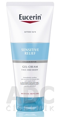 Eucerin AFTER SUN SENSITIV RELIEF Gel-krém po opaľovaní, tvár a telo 1x200 ml