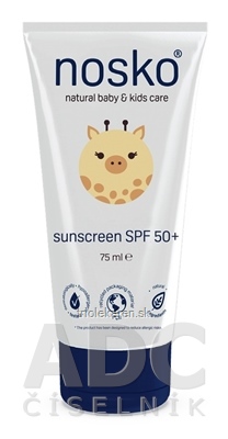 nosko sunscreen SPF 50+ detský opaľovací krém 1x75 ml