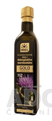 IREL Olej z pestreca mariánskeho GOLD za studena lisovaný 1x500 ml