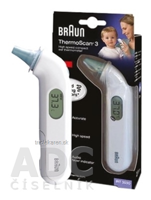 BRAUN ThermoScan 3 IRT3030 Ušný teplomer 1 ks
