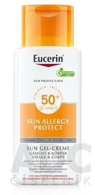 Eucerin SUN ALLERGY PROTECT SPF 50+ Gél-krém ochranný krémový gél na opaľovanie pri alergi