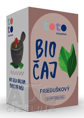 TOTO BIO ČAJ PRIEDUŠKOVÝ bylinná zmes, vrecúška 20x1,5g (30 g)