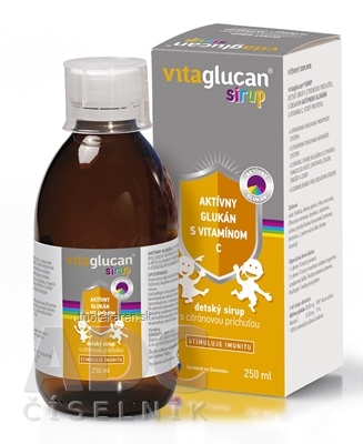 VITAGLUCAN SIRUP detský sirup s citrónovou príchuťou 250 ml