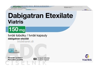 Dabigatran Etexilate Viatris 150 mg cps dur (blis.Al/OPA/Al/PVC) 1x60 ks