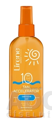 Lirene TAN ACCELERATOR SPF 10 urýchľovač opálenia s karoténovým olejom 1x150 ml