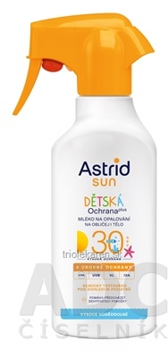 ASTRID SUN Detské mlieko na opaľovanie OF 30 v spreji 1x200 ml