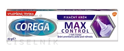 COREGA MAX CONTROL fixačný krém 40 g