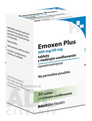 Emoxen Plus tbl mod 500 mg/20 mg (fľ.HDPE) 1x30 ks