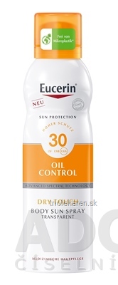 Eucerin SUN OIL CONTROL DRY TOUCH BODY SPF 30 sprej-aerosól transparentný 200 ml