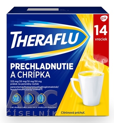 THERAFLU PRECHLADNUTIE A CHRÍPKA plo por (5-vrst.vre.papier/PET/LDPE/Al/LDPE) 1x14 ks