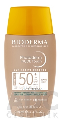 BIODERMA Photoderm NUDE Touch SPF 50+ tónovací fluid svetlý 40 ml