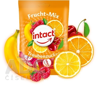 INTACT HROZNOVÝ CUKOR Frucht Mix cukríky vrecko 75 g