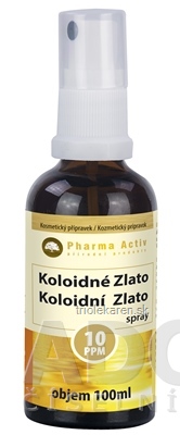 Pharma Activ Koloidné Zlato spray hustota 10ppm 1x100 ml