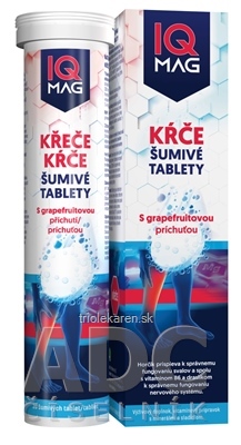 IQ MAG KŔČE šumivé tablety s grapefruitovou príchuťou 1x20 ks
