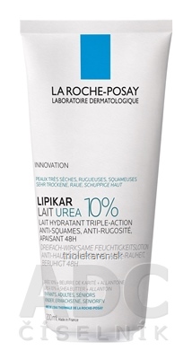 LA ROCHE-POSAY LIPIKAR LAIT UREA 10% telové mlieko 1x200 ml