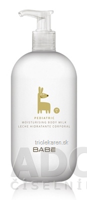 BABÉ DIEŤA Hydratačné telové mlieko (Pediatric Moisturising body milk) 1x500 ml