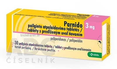 Parnido 3 mg tablety s predĺženým uvoľňovaním 30 ks