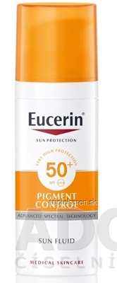Eucerin SUN PIGMENT CONTROL SPF 50+ na tvár emulzia na opaľovanie s depigmentačným účinkom