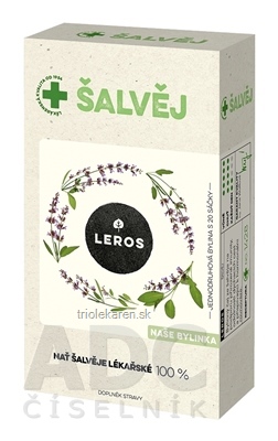 LEROS ŠALVIA bylinný čaj, nálevové vrecúška (inov.2021) 20x1,5 g (30 g)