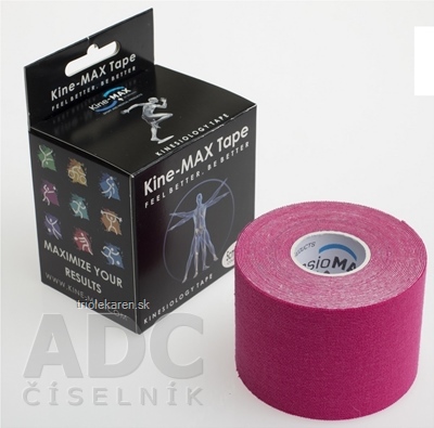 Kine-MAX Classic Kinesiology Tape ružová tejpovacia páska 5cm x 5m, 1x1 ks