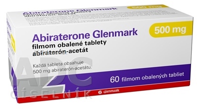 Abiraterone Glenmark 500 mg tbl flm (blis.PVC/PVDC/Al - priehľadné) 1x60 ks