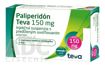 Paliperidón Teva 150 mg sus ijp (striek.inj.napln.+2x ihla), 1x1 set