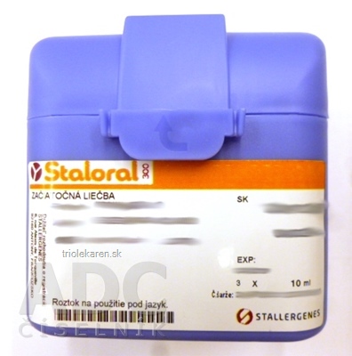 Staloral 300 - Breza začiatočná liečba roztok 1 x 10 IR/ml + 2 x 300 IR/ml 3 x 10 ml