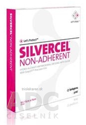 SILVERCEL hydroalginátový bakteriostatický obväz (11x11 cm) 1x10 ks