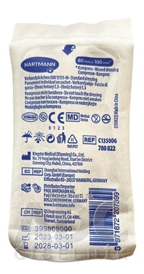 Obväz hotový Economy sterilný kompres, veľ. 3 (80 x 100 mm), 1x1 ks
