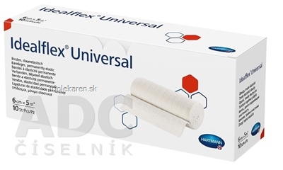 Idealflex universal obväz univerzálny trvalo elastický, 6 cm x 5 m, 1x10 ks