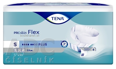 TENA Flex Plus S inkontinenčné nohavičky s rýchloupevňovacím pásom 1x30 ks