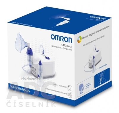 OMRON C102 Total INHALÁTOR kompresorový s nosnou sprchou, (NE-C102-E) 1x1 set