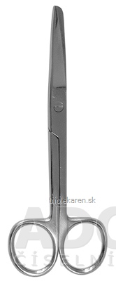 NOŽNICE CHIRURGICKÉ ZAHNUTÉ HROTNATO TUPÉ 15 cm (6-0053-A) 1x1 ks