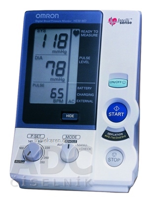 OMRON 907 Digitálny TLAKOMER automatický na rameno, profesionálny 1x1 ks