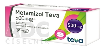 Metamizol Teva 500 mg tablety tbl (blis.PVC//Al/papier - zabezp.) 1x50 ks