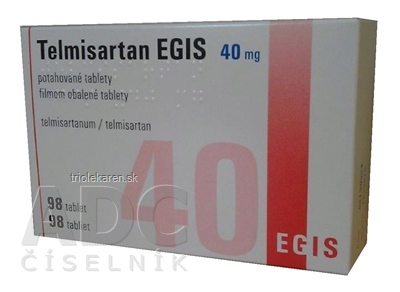 Telmisartan EGIS 40 mg tbl flm (blis.Al/Al) 14x7 ks (98 ks)