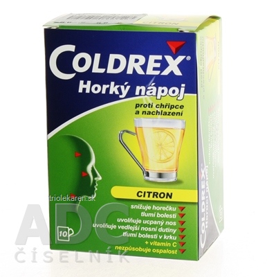 COLDREX HORÚCI NÁPOJ CITRÓN plo por 5 g (vre.papier/PE/Al/PE) 1x10 ks