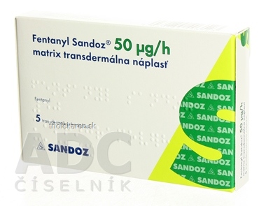 Fentanyl Sandoz 50 µg/h Transdermálna náplasť 5 ks